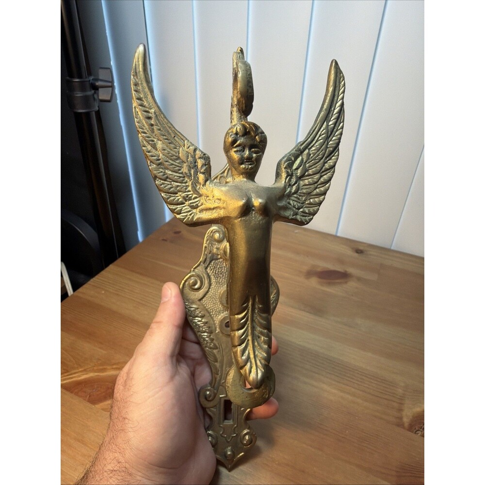 Vintage Brass Wall Mount Hanging 3D Angle Monastery Porch MCM